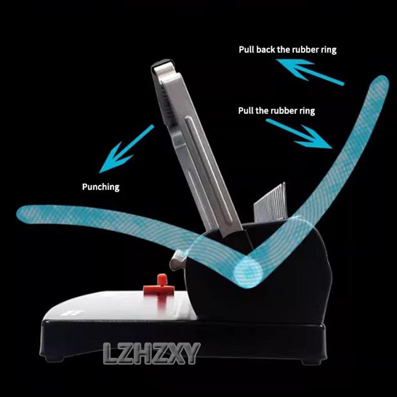 Coil Spiral Binng Machine Manual Book Maker 21Holes Binng 380 Sheets Punch Binder with Adjustable Co