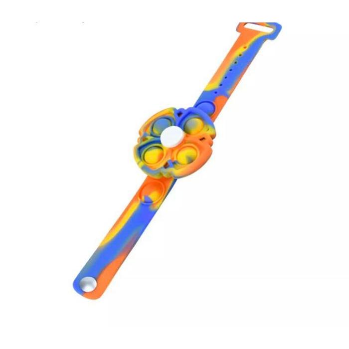 Fidget Spinner Gelang Pop It Bracelet Wristband Fidget Toys Tiktok New - BagMickeyPastel Terlaris