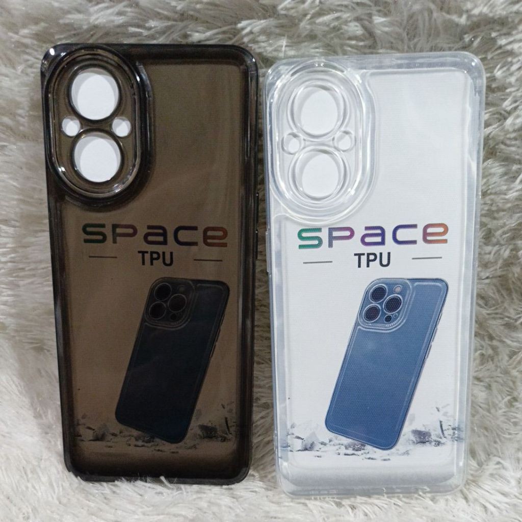 SoftCase Casing Original Space Oppo Reno 7Z/ Reno 8Z/A96 5G Silikon Bening Transparan Pelindung Bela