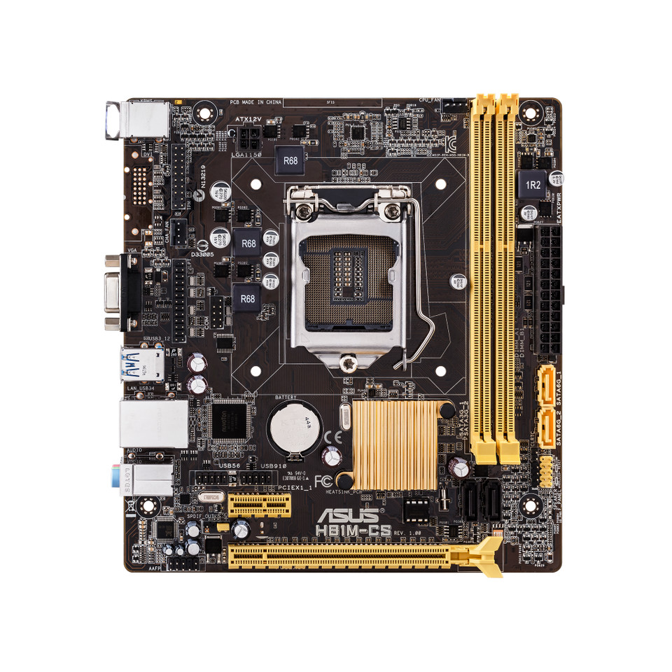 H81MCS Motherboard LGA 1155 Intel H81 DDR3 16GB support Core i34170 4430 4370 4690 4570 4770 4790 cp