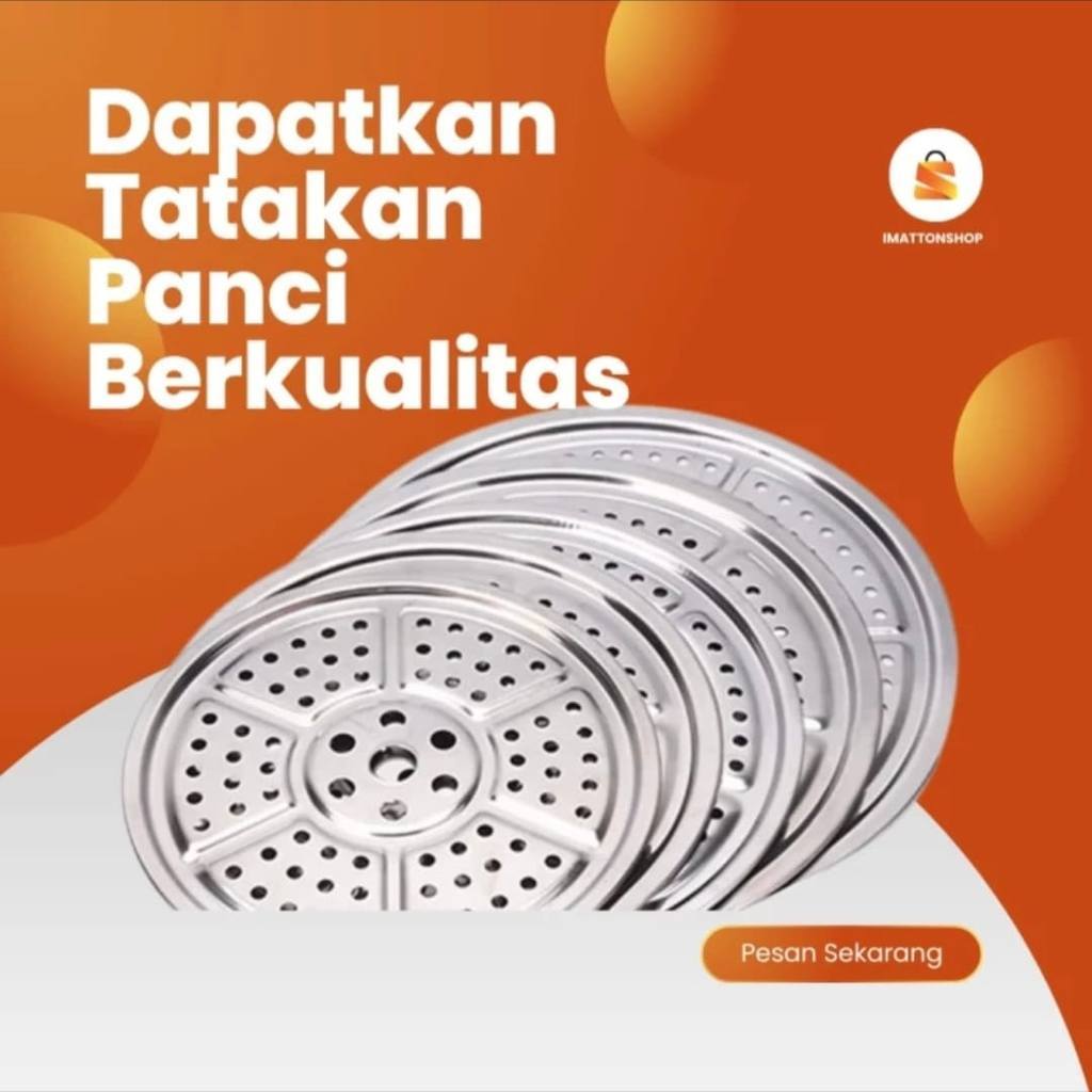NATUREFOOD Tatakan Kukusan Alas Panci Kukus Steamer Rack Stainless, tatakan stainless steel kukusan