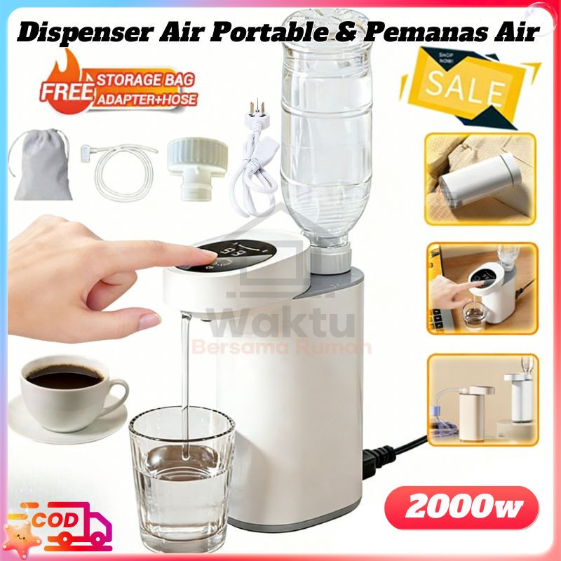 [COD] Dispenser Air Portable & Pemanas Air Listrik 3 Detik Panas Dispenser Air Panas & Dingin Portab