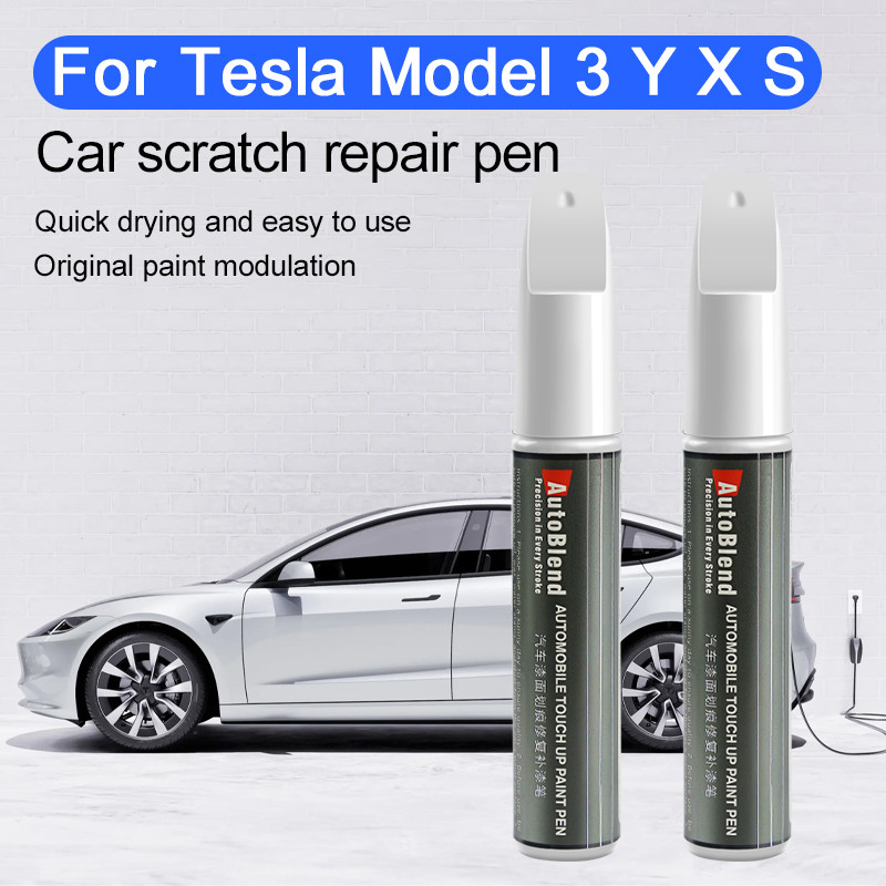 For Tesla Model 3 Y X S Car Scratch Removal and Touch-up Pen Wheel Hub Paint Repair Pen Clear Coat S