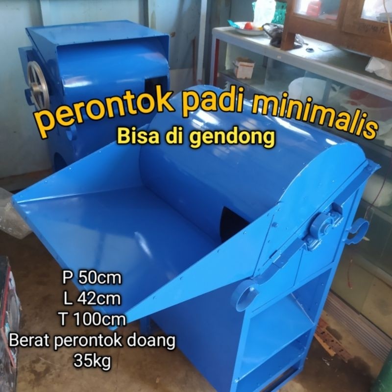 mesin perontok padi mini siap kerja tidak dulen