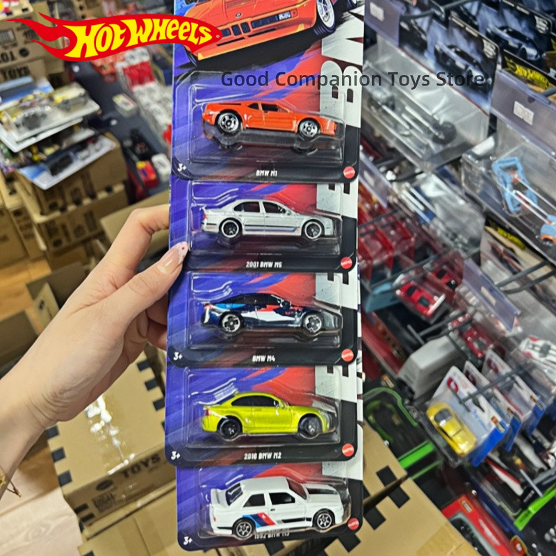 Genuine Hot Wheels Bmw Set 2025 Silver Series M1 M2 M3 M4 M5 1:64 Scale e-Cast Model Vehicle Cars Un