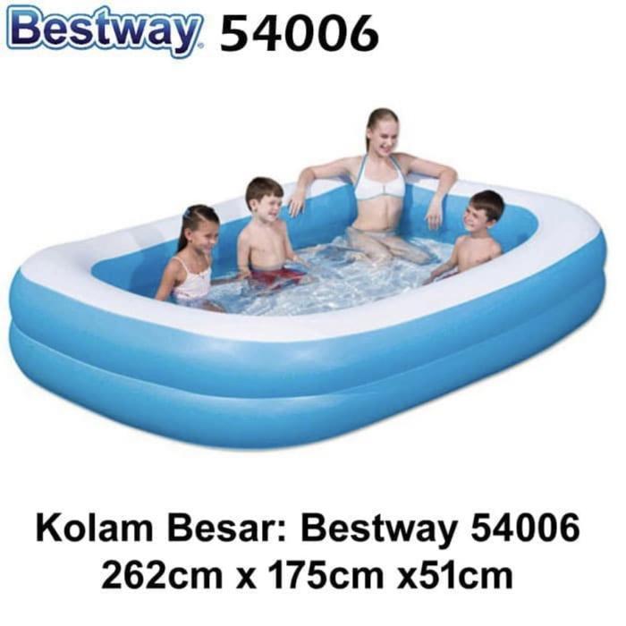 ASD  Bestway 54006 kolam renang anak (262x175x51cm) / kolam anak jumbo - Bestway 54006