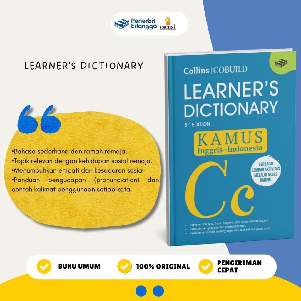 [Erlangga ] Kamus Lengkap Inggris-Indonesia Terbaru - Best Seller