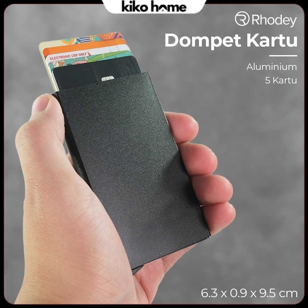 RHODEY Dompet Kartu Slim Slider Aluminium - G882