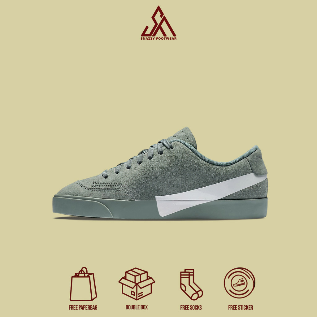 Sepatu Sneakers Nike Blazer City Low XS Mica Green 100% Original Unisex