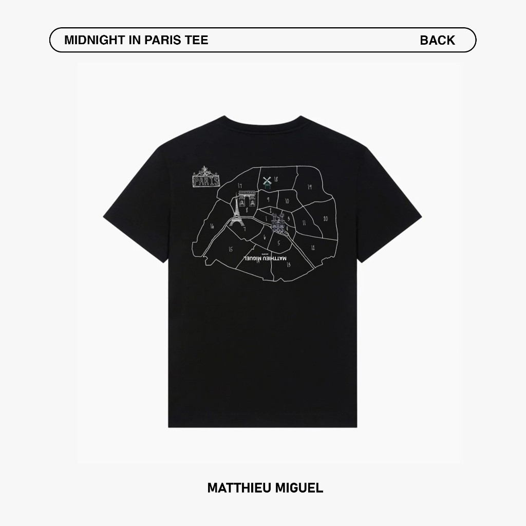 (COD) MATTHIEU MIGUEL - MIDNIGHT IN PARIS TEE - BLACK