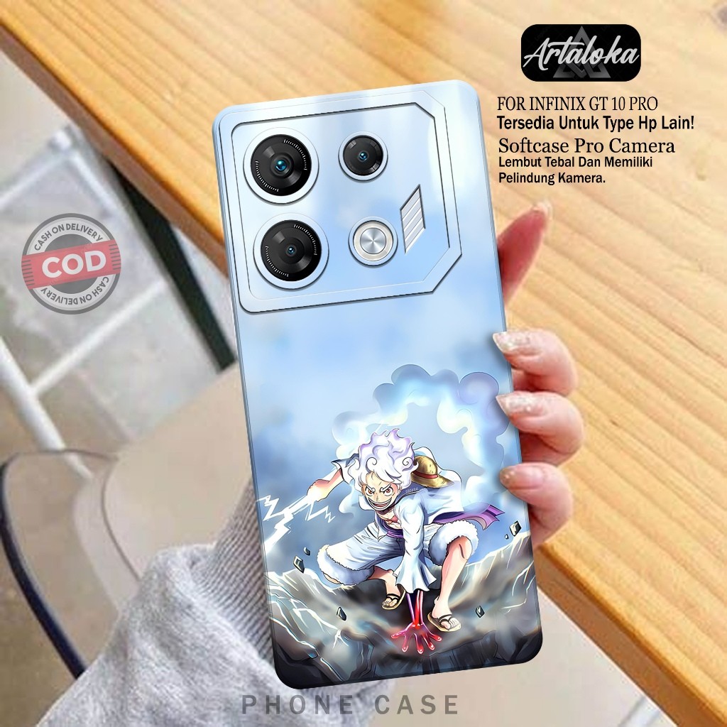 Case Infinix GT 10 Pro Softcase Infinix GT 10 Pro Pro Camera Fashion Case Motif Anime Aksesoris Hand