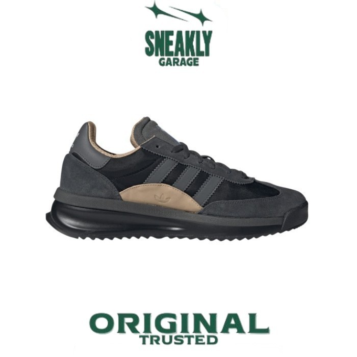 Sepatu Adidas SL 72 RTN Dark Grey Black  Sneakers Unisex