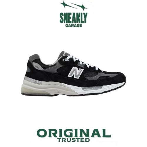 Sepatu New Balance 992 Black Grey  Sneakers Unisex