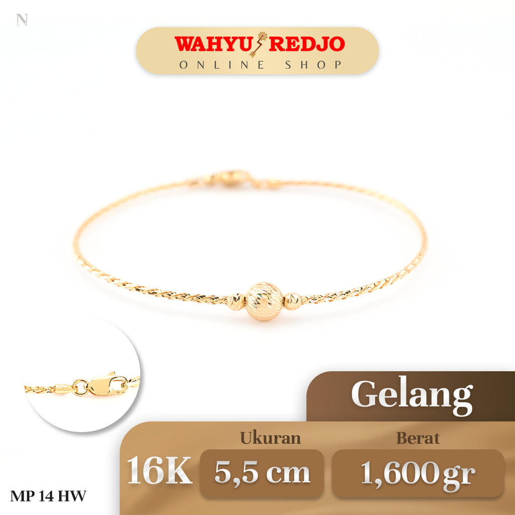Gelang Emas Kadar 16K Wahyu Redjo GL-16K-30690208-PMR