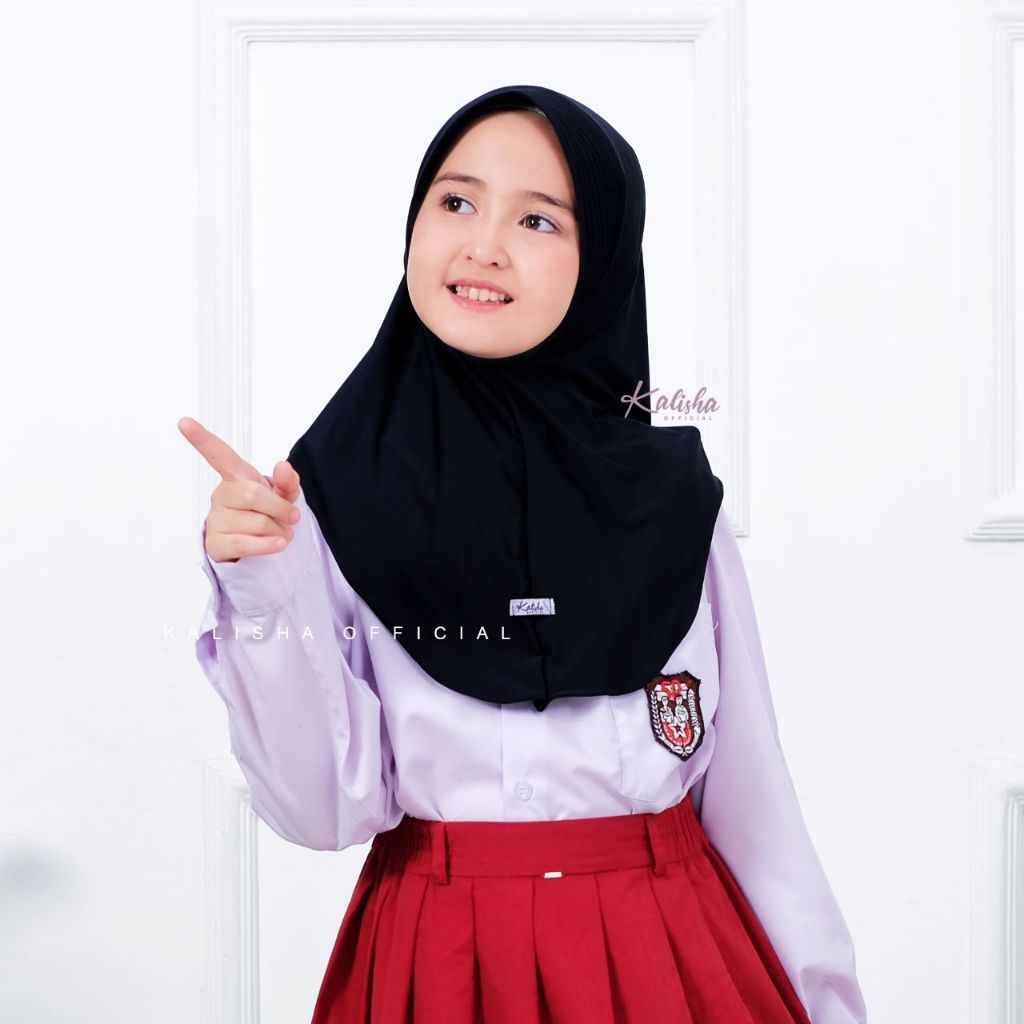 Jilbab Instan Anak SD Hijab Anak Alika Kerudung Jersey Anak Perempuan Ukuran S