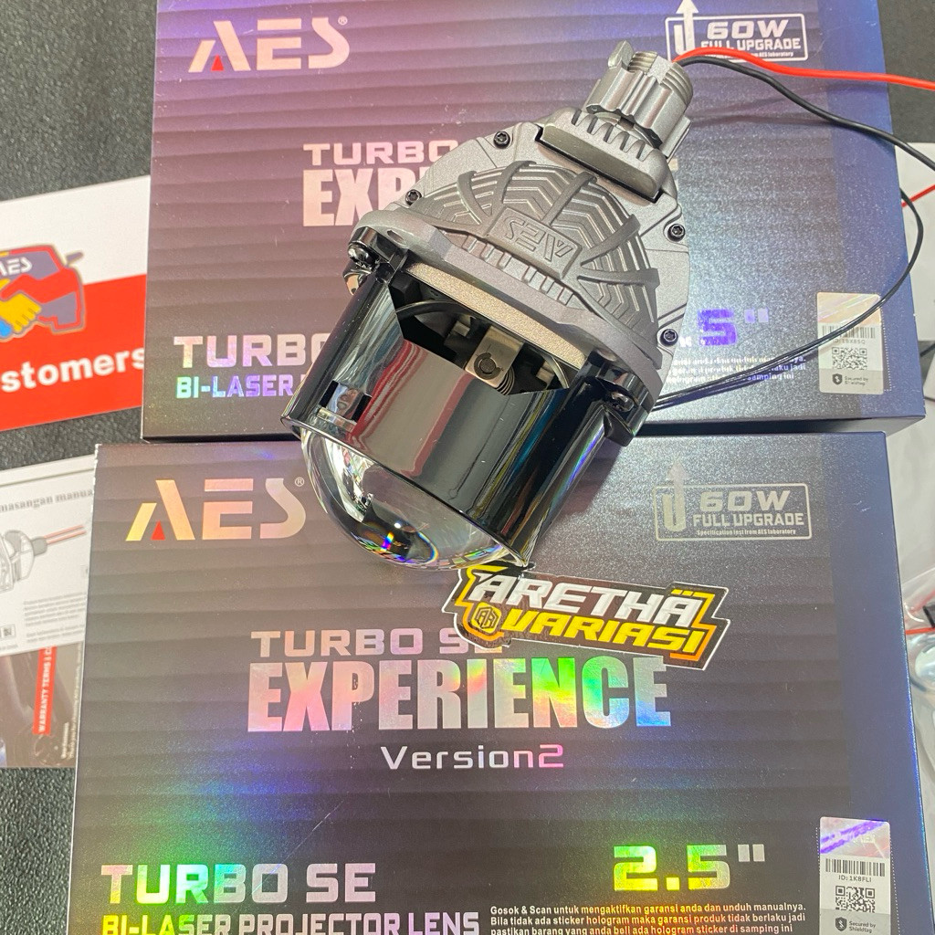 LAMPU LED BILED AES TURBO SE 2.5 Inch WST GEN 3 55 Watt DAN LAMPU BILED AES TURBO SE EXPERIENCE 60 W
