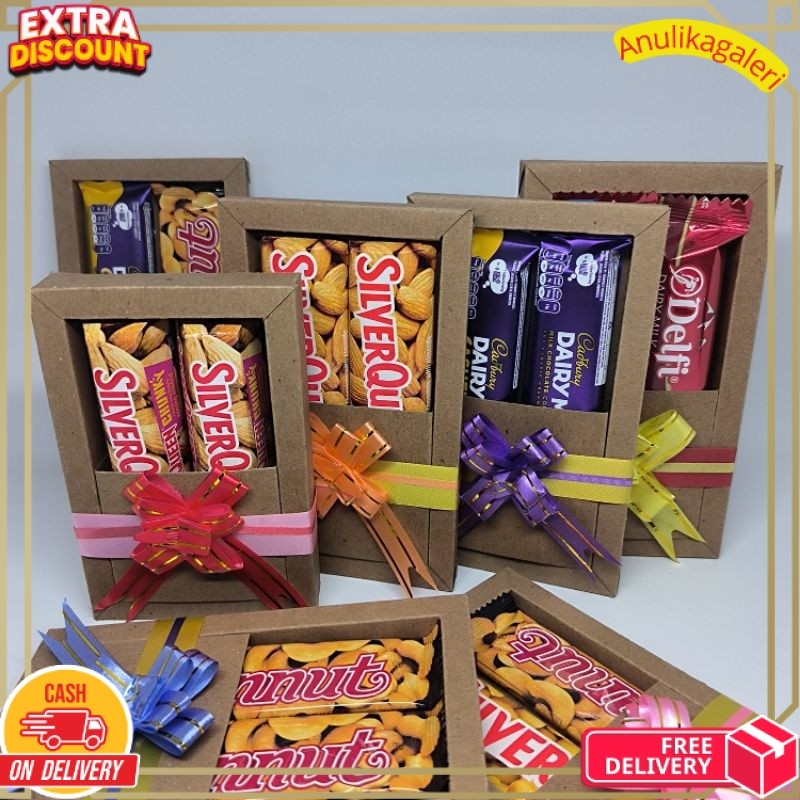 Terlaris Hampers Coklat mini Silverqueen | Kado ulangTahun Coklat | Kado Valentine Coklat Silverquee