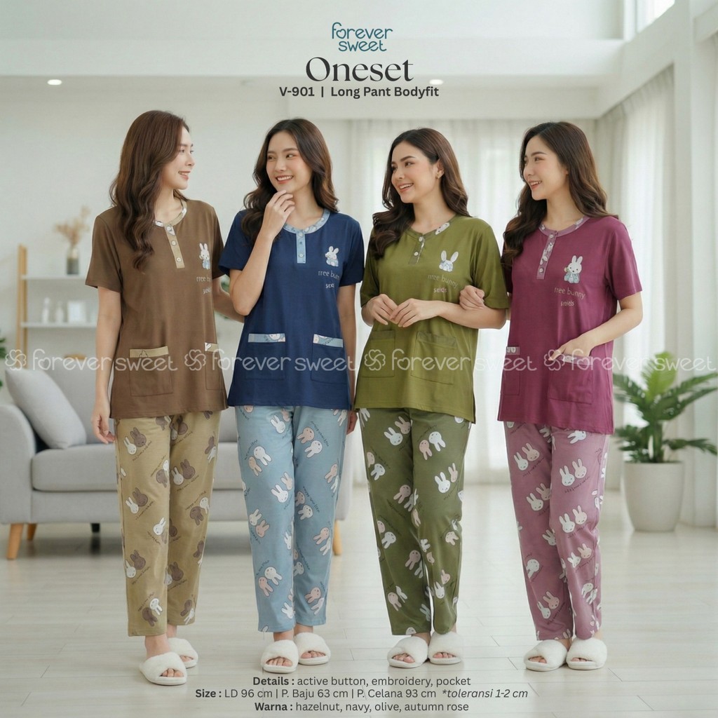 Babydoll / setelan  Bodyfit pendek panjang (Forever)