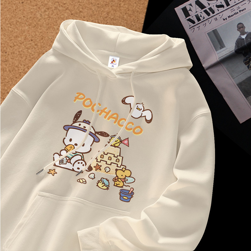 Korean Premium | Hoodie Korean Style Terbaru Unisex | Hoodie Oversize | Motif Pochacco Cute | Bahan 