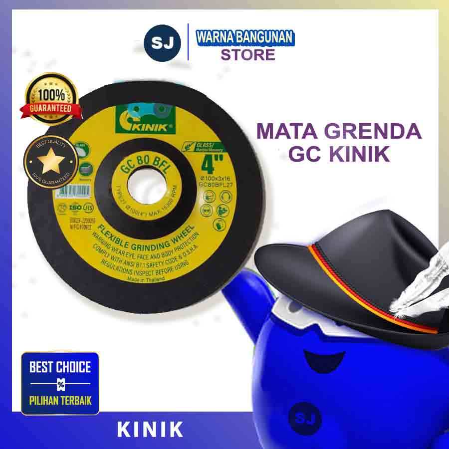 BATU GERINDA GURINDA FLEXIBLE ASAH KACA BATU KERAMIK GC80 GC 80 Kinik 4 inch
