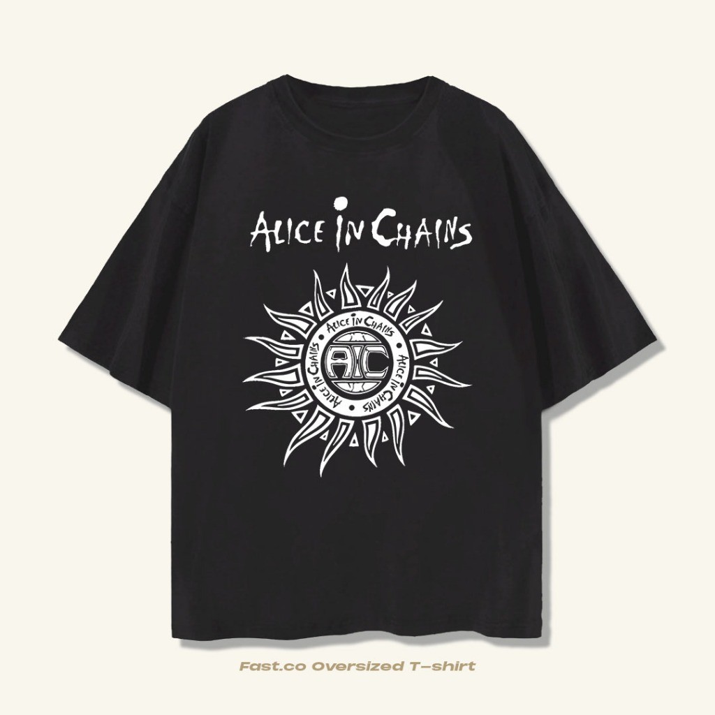 Tshirt Alice In Chains Vintage Oversize Supersoft Cotton