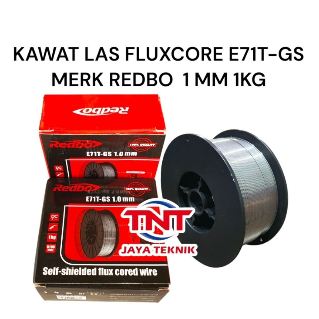 GILISHOP REDBO KAWAT LAS FLUX CORE WIRE 1 MM 1KG / KAWAT LAS MIG WIRE FLUX CORE 1MM 1KG REDBO