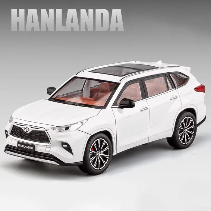 Diecast 1/24 Toyota Highlander / Innova Zenix Mobil Mewah Mainan Koleksi Pajangan Model Luxury Car -