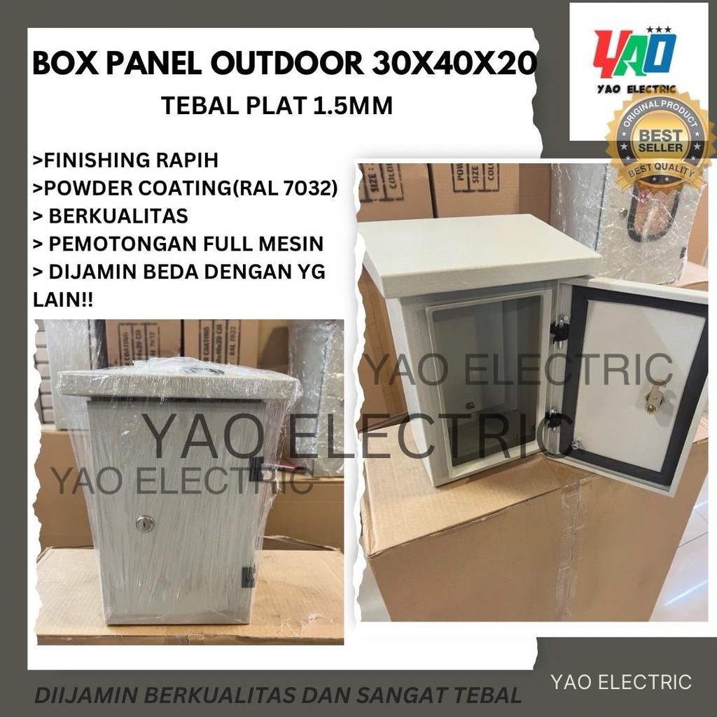 Box panel listrik outdoor 30x40x20 Tebal plat 1.5MM Berkualitas Bagus Tebal