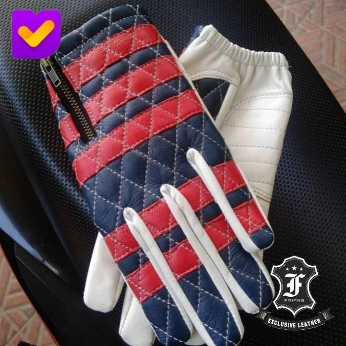 Sarung Tangan Kulit Motor Trail Gloves Premium