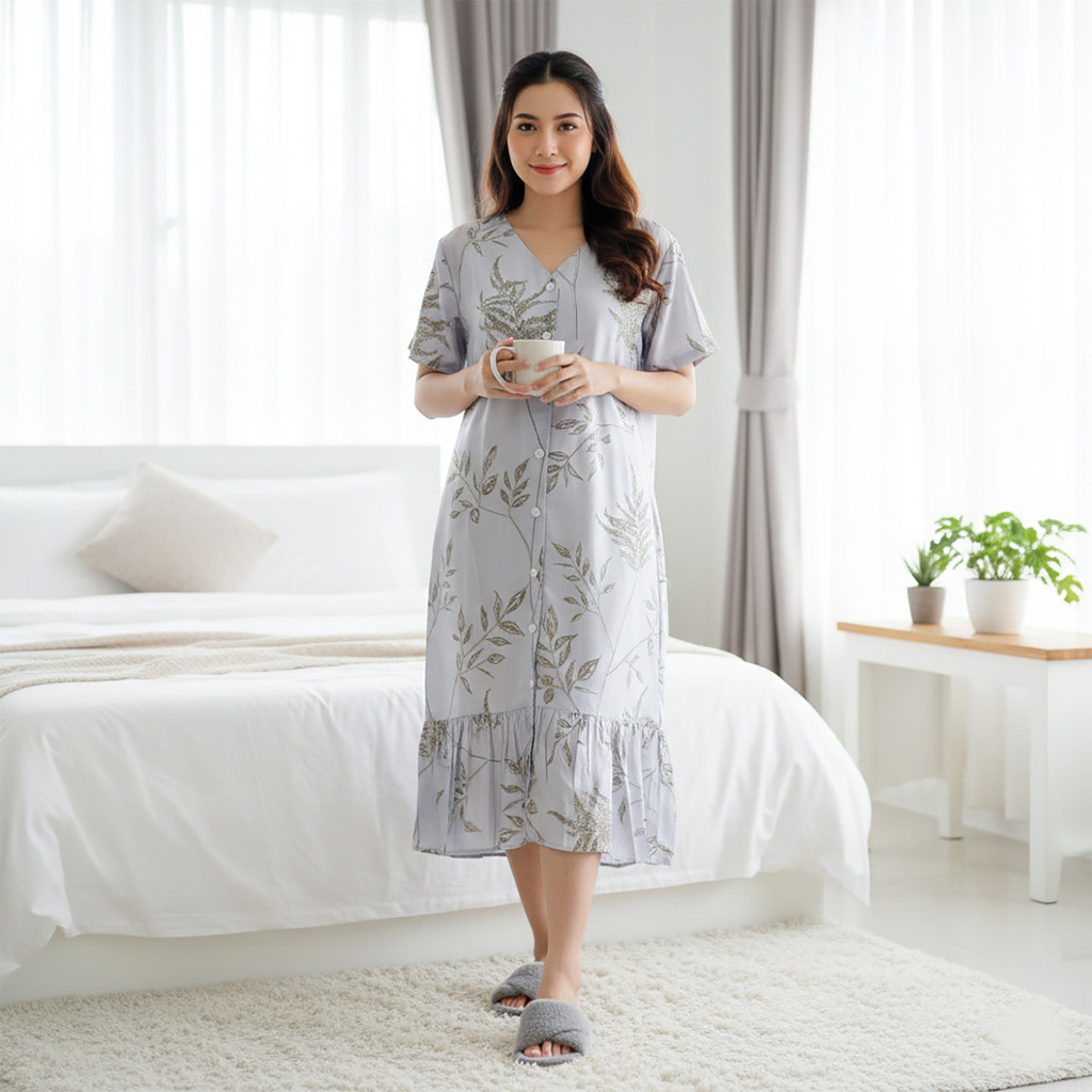 GREET NIGHT WEAR - Daster Organic Silk GREET model : T-766 / DV GEBER