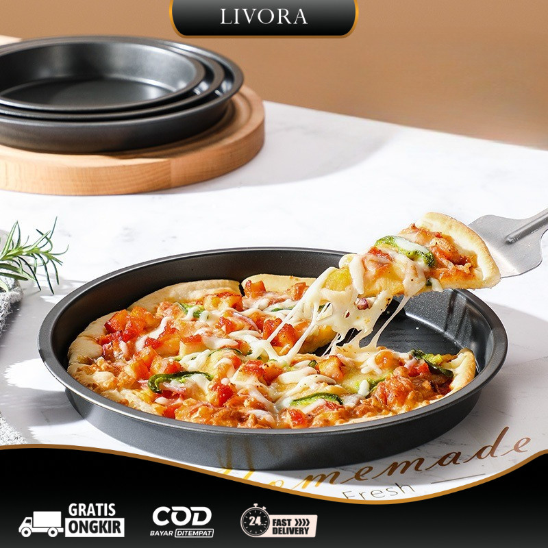 Pizza Pan / Loyang Pizza Gold Anti Lengket / Cetakan Pizza Oven Serbaguna | PB-200