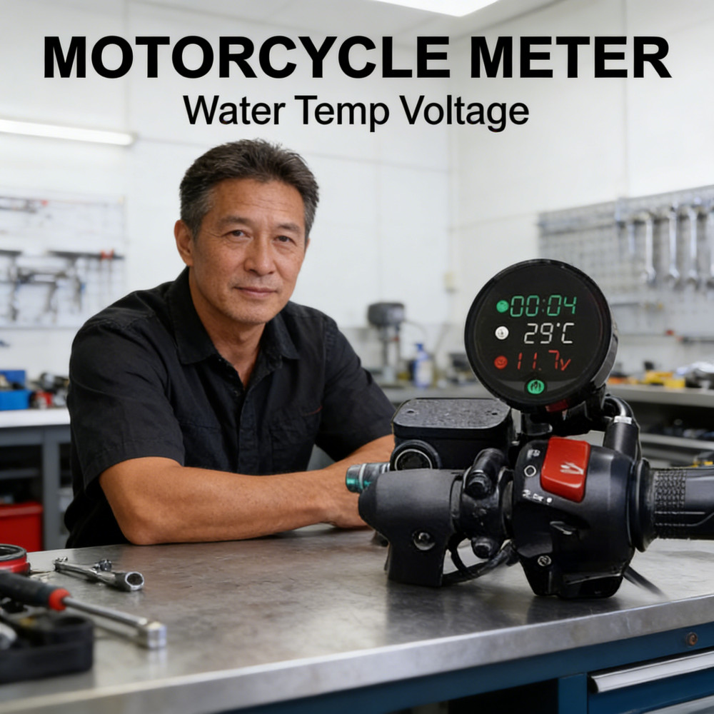 Jam Charger Motor Suhu Aki Voltmeter Night Vision Instrument / Night Vision Device Sepeda Motor / Mo