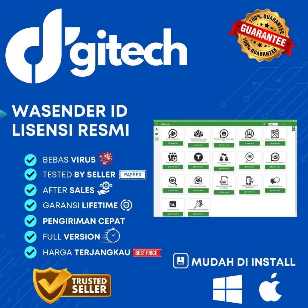 Whatsapp Blaster Pro Anti Blokir Anti Banned LISENSI ORIGINAL