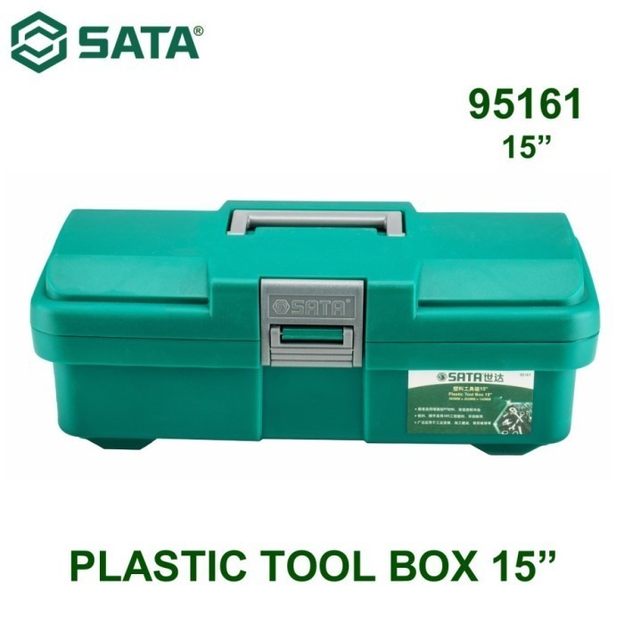 SATA 95161 Tool Box Plastik - Plastic Tool Box 15 Inch