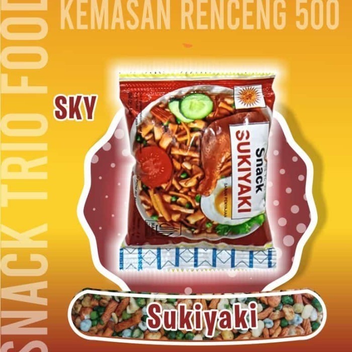 Snack Sukiyaki / Astaga / Ngetop / Pang Pang / 1 Bal / 6 Renceng