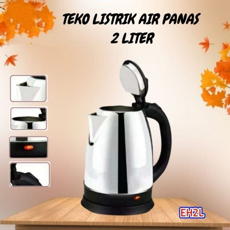 (sal vador) Teko Listrik-Teko Listrik Watt Kecil-Teko Listrik 2 liter stainlees-Teko Listrik Sultan-