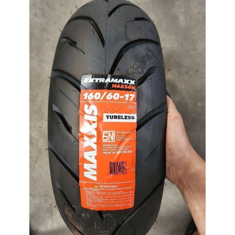 BAN MOTOR MOGE MAXXIS EXTRAMAX RING 17 DEPAN BELAKANG TUBLES CB150R CBR MOGE MEGAPRO