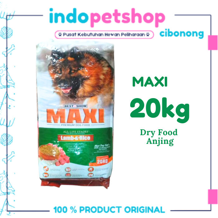 Maxi Dog food 20kg Lamb - Makanan Anjing lamb & rice