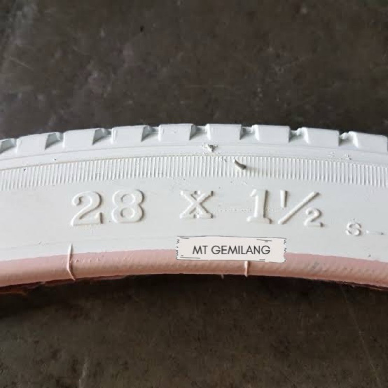 Ban Luar Sepeda 28×1 1/2 Onthel Kebo Putih Polos Swallow