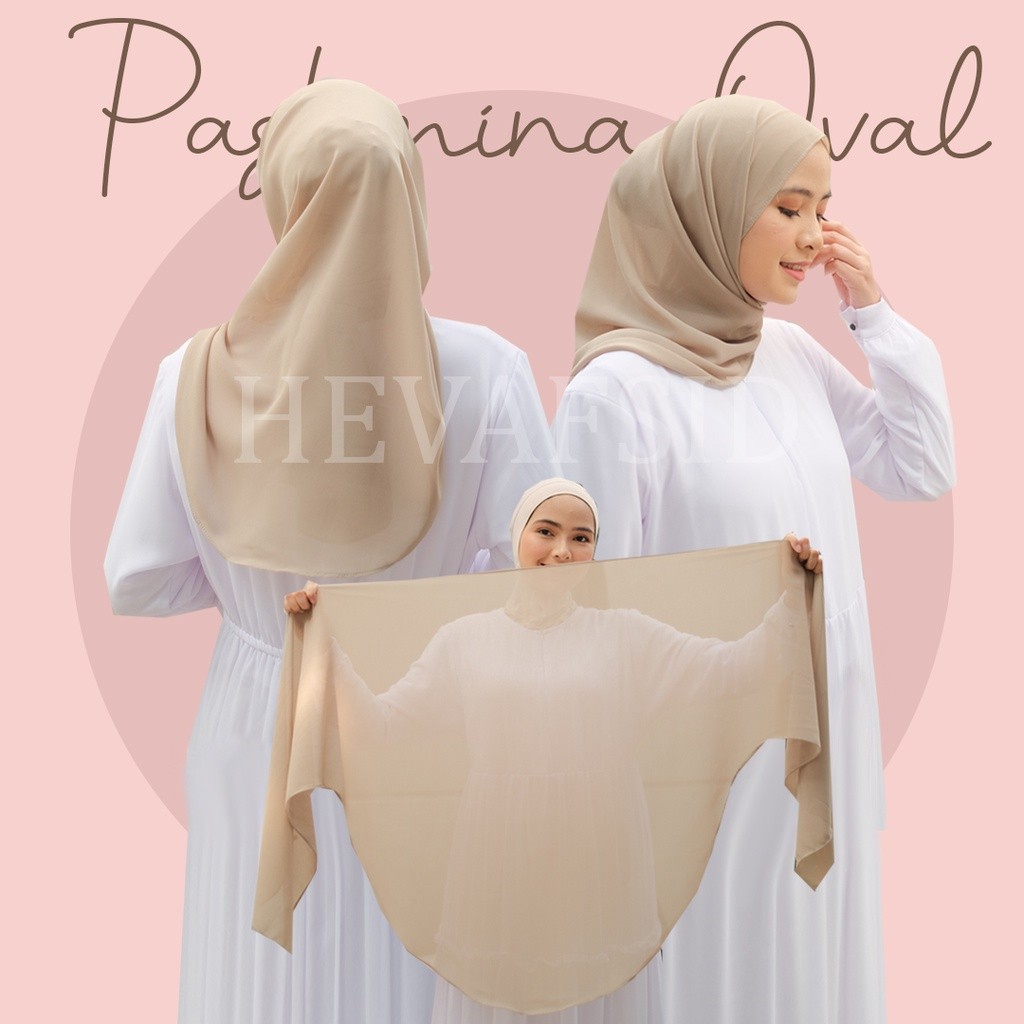 Bisa COD Heva - PASHMINA OVAL MALAYSIA /JILBAB MALAY OVAL/HIJAB PASHMINA CERUTY BABYDOLL Av-20