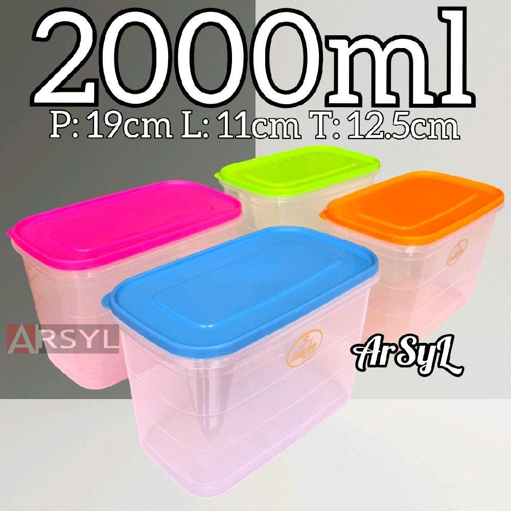 GreenLine Sealware Kotak Penyimpanan Plastik Tebal Serbaguna 2000ml