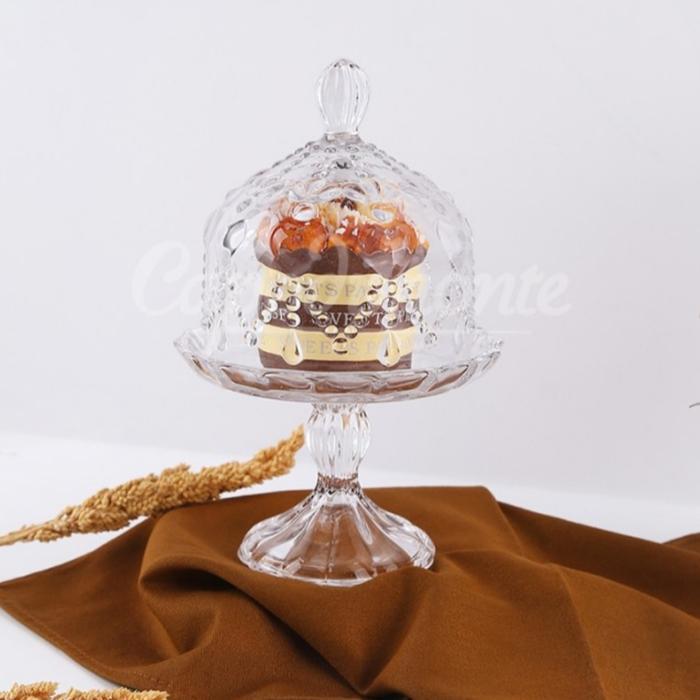 Capodimonte Tempat kue kaca