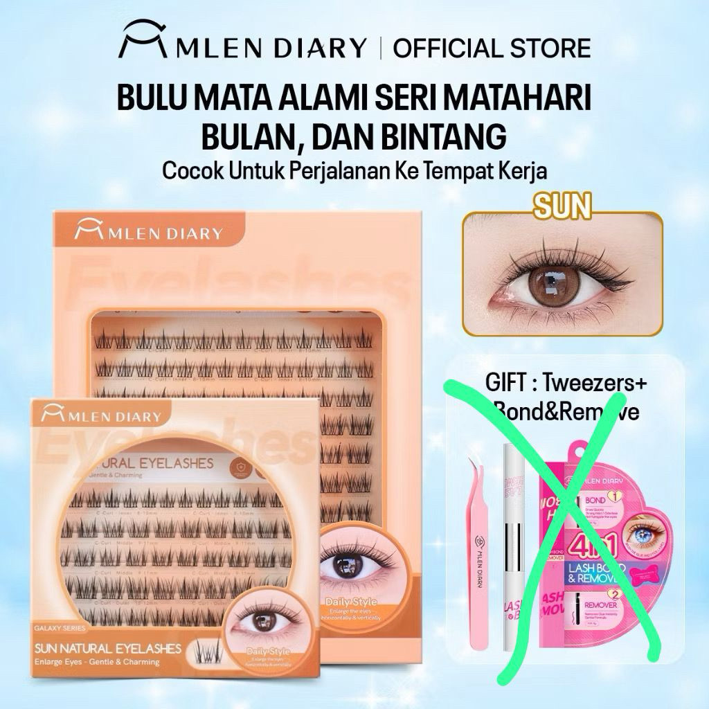mlen diary sun natural eyelashes