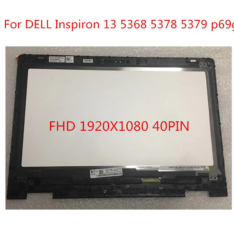13.3''Laptop LCD splay For Dell piron 13 5000 5368 5378 5379 1920x1080 FHD Touch Screen