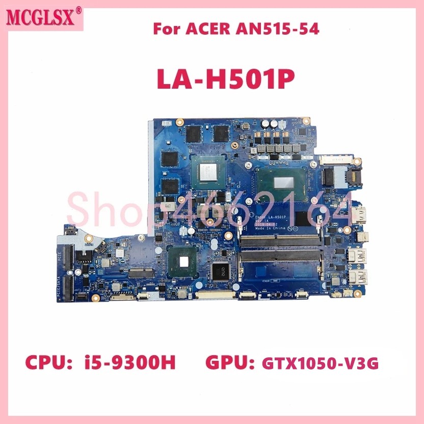 LA-H501P With i5 i7-9th Gen CPU GTX1050-V3G GPU Notebook Mainboard For ACER AN715-51 AN515-54 A715-7