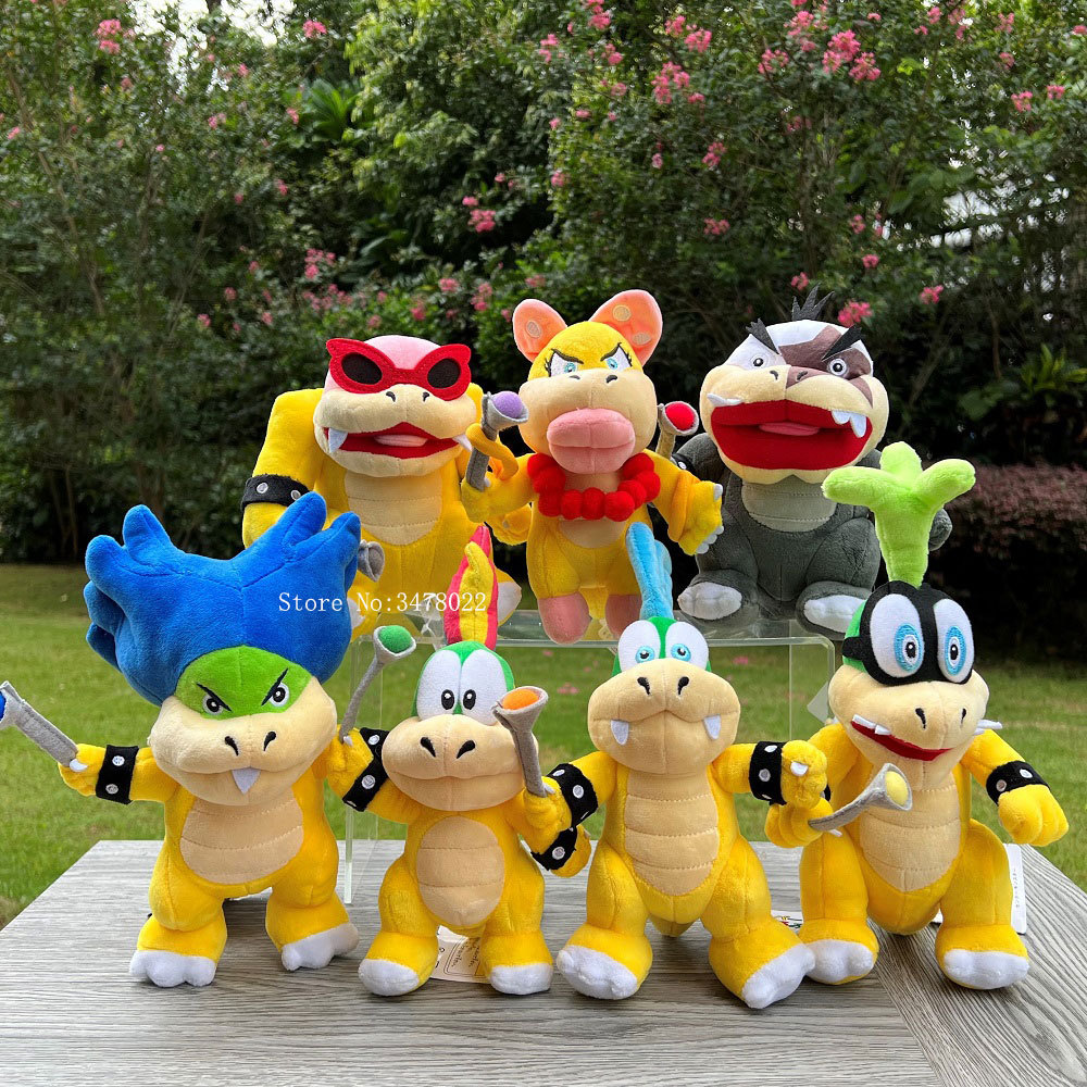 Super Mario Bros Plush Ludwig Roy Iggy Lemmy Larry Wendy Morton Jr. Koopa Koopalings Stuffed Toys So