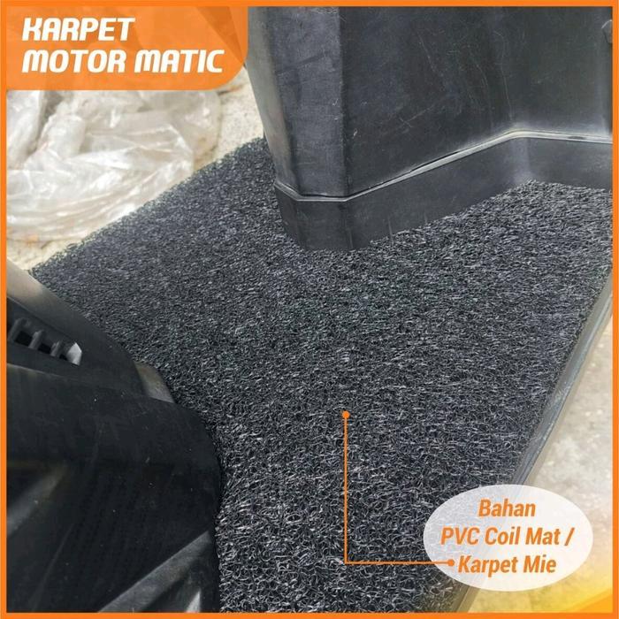 karpet scoppy 2014-2019 karpet bihun mie anti slip alas pijak kaki - logo HONDA Scoopy 2014-2019