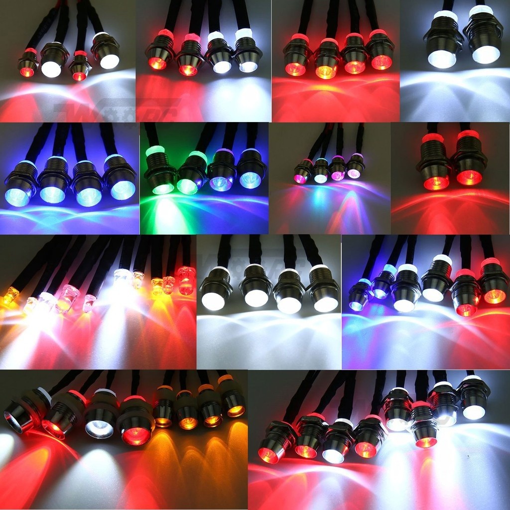 RC LED Light Kit headlamps for 1/10 1/8 1/12 RC Car Truck Crawler Drift Car Headlight Taillight TRAX