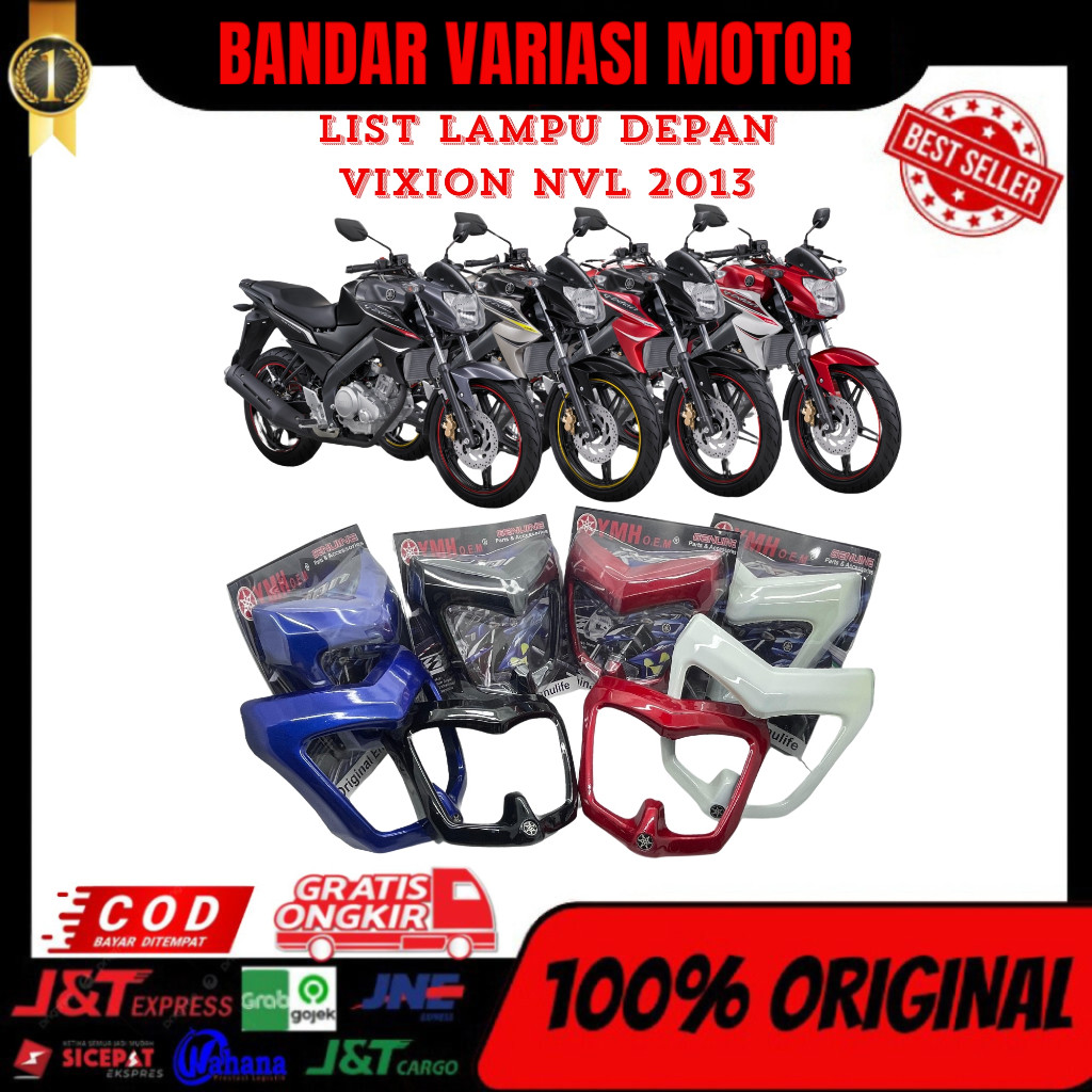 PROMO LIST LAMPU DEPAN VIXION 2013 NVL COVER LAMPU DEPAN VIXION 2013 NVL RING LAMPU VIXION 2013 NVL 