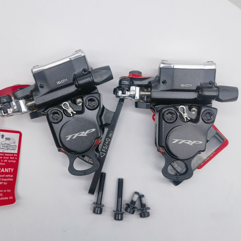 Original TRP HY/RD Flat Mount Cable Actuated Hydraulic sc Brake Caliper Set CX Road Bike HY ROAD HD-